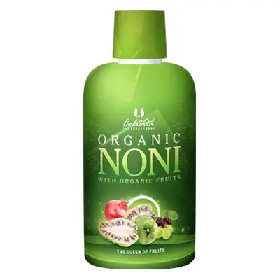 Organic Noni (946 ml) suc de noni organic cu struguri albi, cirese negre si rodii organice