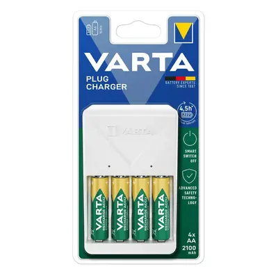 Incarcator Varta 57657 cu 4 acumulatori AA(R6) 2100mah