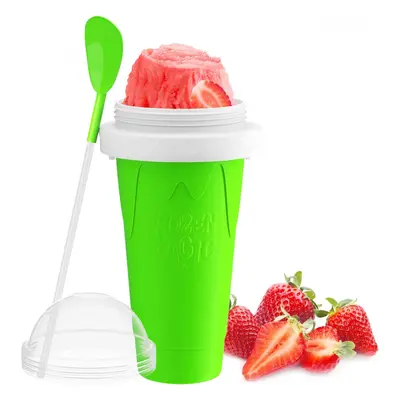 Pahar pentru Facut Slushy, MilkShake si Suc Inghetat - Verde