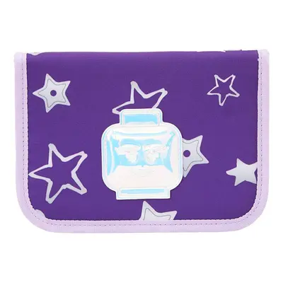 Penar echipat fete, 1 fermoar, Dimensiuni 14x20x4cm, Core Line - design Stars - violet LEGO