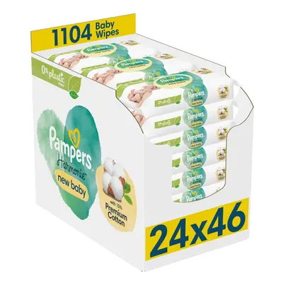 PAMPERS Șervețele umede Harmony New Baby Fără plastic 24x46 buc