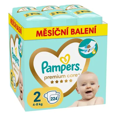 Scutece de unică folosință PAMPERS Premium Care mărimea (224 buc) kg - pachet lunar