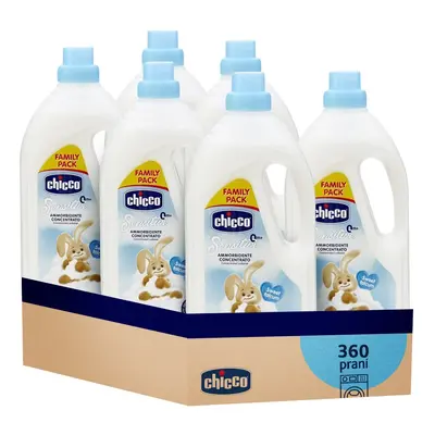 6x balsam de rufe CHICCO concentrat Sweet Powder 1,5 l (60 de spalari)