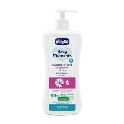 Șampon de corp CHICCO cu dozator Baby Moments Relax 93% ingrediente naturale ml