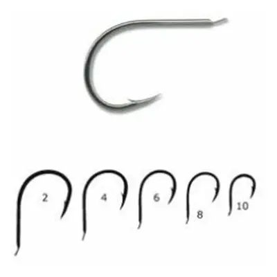 Carlig Mustad nichel forjat revers rotund 10001BLN/10buc plic (Marime Carlige: Nr. 6)