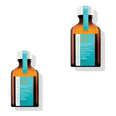 2x Tratamentul light Moroccanoil pentru păr fin și deschis la culoare 25ml