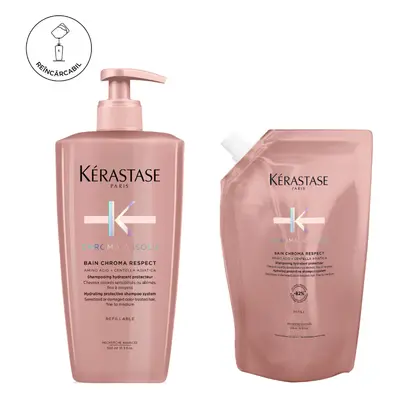 Set Chroma Absolu - Sampon Reincarcabil 500ml si Rezerva 500ml