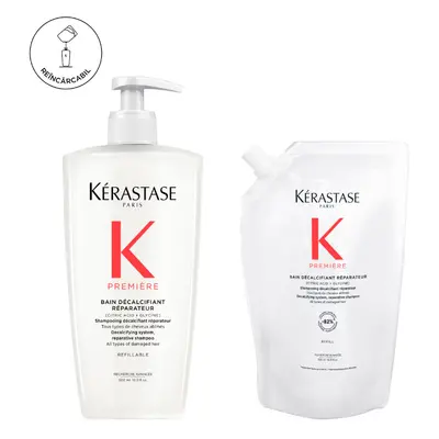 Set Kerastase Premiere Bain Reparateur - Sampon Reincarcabil 500ml si Rezerva 500ml