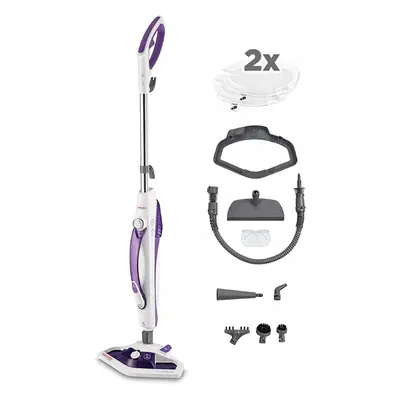 Mop cu Abur Polti Vaporetto SV 440 Double, 15 in 1, 1500W, 2.4Kg, Alb Violet