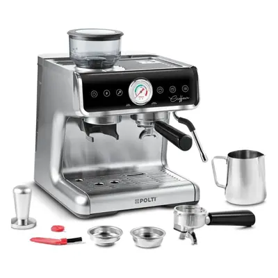 Espressor profesional manual cu rasnita de cafea, Polti Coffea G50S, 2,8l, 1550W,15 bar, pentru 