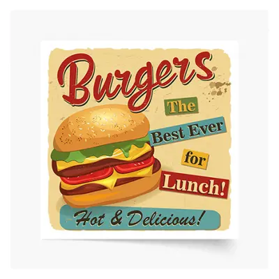 Poster, Best Burgers, 40x40