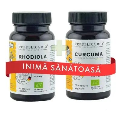 INIMA Sanatoasa, pachet promotional (Rhodiola + Curcuma), BIO, RAW, VEGAN