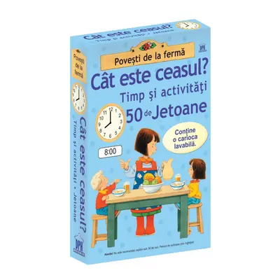 Cat este ceasul - Timp si activitati - 50 de jetoane, DPH, 2-3 ani +