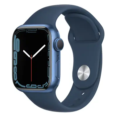 Apple Watch Series 7 GPS, 41mm, Green Blue Aluminium Case, Abyss Blue Sport Band