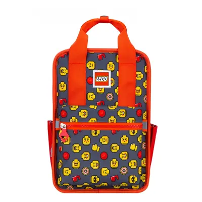 Rucsac Casual Lego Tribini Fun Small - Design Heads And Cup - Rosu