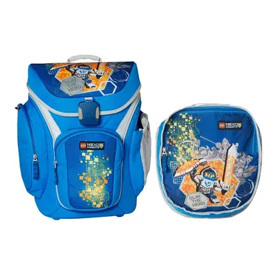 Ghiozdan Scoala Explorer si Sac Sport, Lego Core Line - Design Bleu Nexo Knights