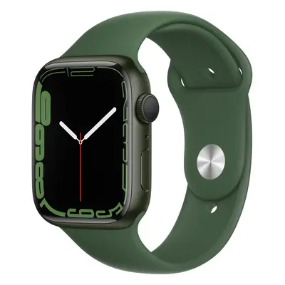 Apple Watch Series 7 GPS, 45mm, Green Aluminium Case, Clover Sport Band