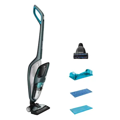 Aspirator vertical si mop portabil 3 in 1 Philips Power Aqua Pro FC6409/01, 0.6 L, 25 V, 5.2 kWh