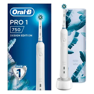 Periuta de dinti electrica Oral-B Pro 1 750 Design Edition, 1 program, 1 capat, Trusa de calator