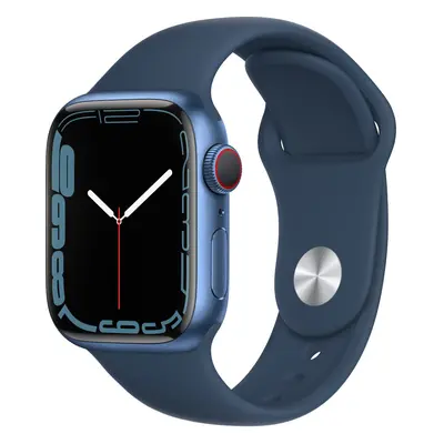 Apple Watch Series 7 GPS + Cellular, 41mm, Blue Aluminium Case, Abyss Blue Sport Band