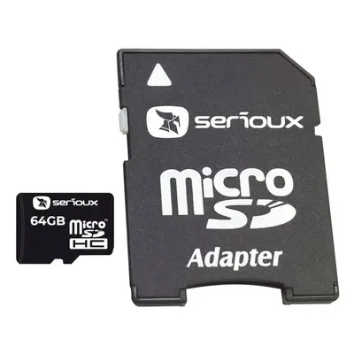 Card de memorie Serioux SFTF64AC10, MicroSDHC, 64 GB, Class 10, Adaptor