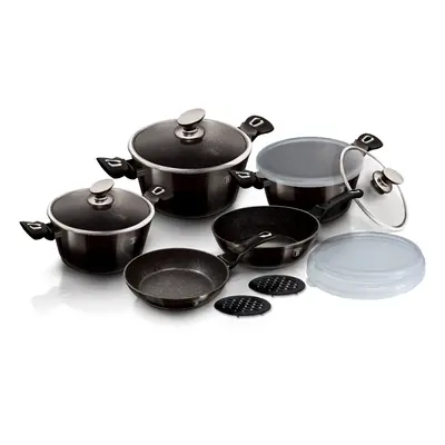 Set oale marmorate 13 piese Shiny Black Berlinger Haus BH 6615