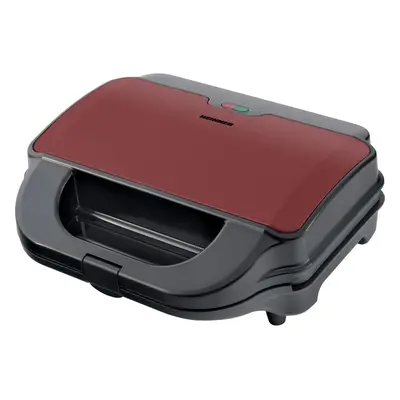 Sandwich-maker Heinner Crispy Morning SM-2H900BKS, 900 W, Rosu/Negru