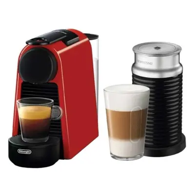 Espressor Nespresso DeLonghi Essenza Mini EN85.RAE, 1260 W, 0.6 L, 19 bar, Rosu + Aparat pentru 