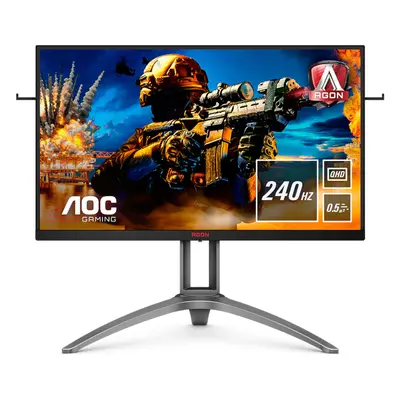 Monitor LED Gaming, AOC Agon 3 AG273QZ, TN, 27", WQHD, DisplayPort, FreeSync2, 240Hz, 0.5ms, Neg