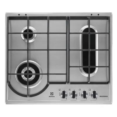 Plita incorporabila Electrolux EGH6349BOX, Gaz, 4 arzatoare, Wok