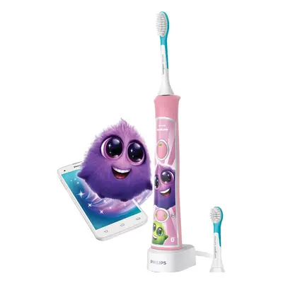 Periuta de dinti electrica Philips Sonicare Kids HX6352/42, 62000 miscari/minut, 2 moduri de cur