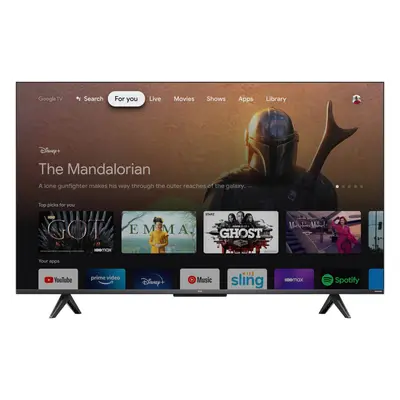 Televizor Smart QLED TCL 43C635, 108 cm, Ultra HD 4K, Google TV, Clasa G