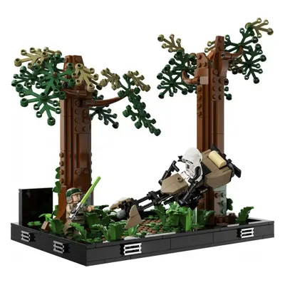 Lego Star Wars Diorama De Urmarire Cu Speederul Pe Endor 75353