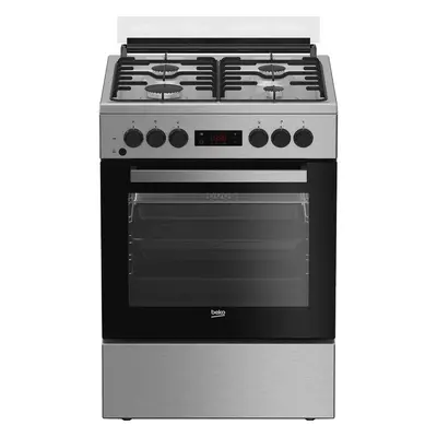 Aragaz mixt Beko FSM62320TXD, Cuptor electric, Grill, 4 arzatoare