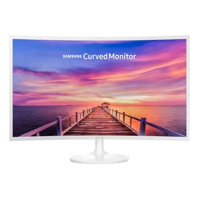 Monitor LED Curbat SAMSUNG LC32F391FWUXEN, 32", HDMI, Display Port, Flicker Free, Alb