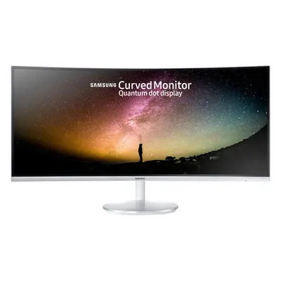 Monitor Curbat LED VA Samsung 34", UW-QHD (3440x1440), HDMI, Display Port, FreeSync, Alb, LC34F7