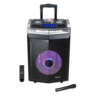 Boxa portabila Akai DJ-6112BT, Bluetooth, Negru