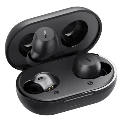 Casti True Wireless Mpow M12 TWS, Earbuds, Bluetooth 5.0, Waterproof IPX8, Negru