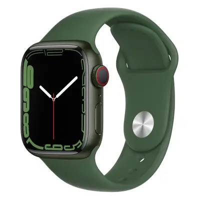 Apple Watch Series 7 GPS + Cellular, 41mm, Green Aluminium Case, Clover Sport Band