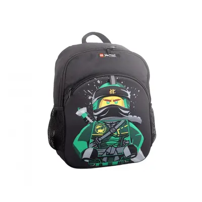 Rucsac Negru Lego M-line, Cu Buzunar Frontal - Design Verde Ninjago Lloyd