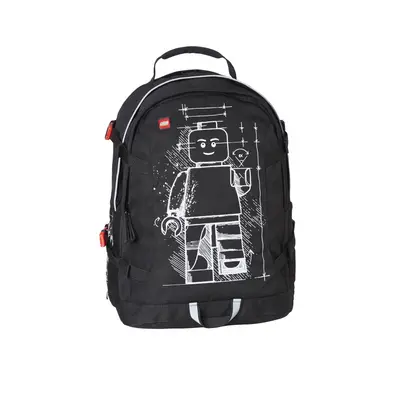 Rucsac Tech Teen, Lego Core Line - Design Minifigure Black