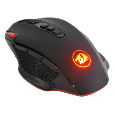 Mouse gaming wireless Redragon Shark 2, 5000 dpi, Iluminare LED, Negru