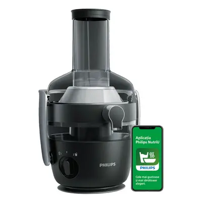 Storcator de fructe si legume Philips Avance Collection HR1919/70, 1000 W, 1 l, Negru