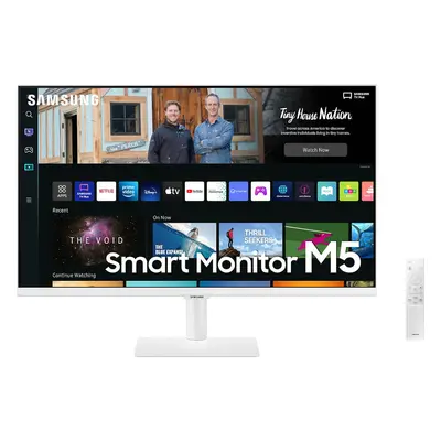 Monitor Smart LED VA Samsung LS27BM501EUXEN, 27", Full HD, 60 Hz, cu Smart TV Experience, Alb