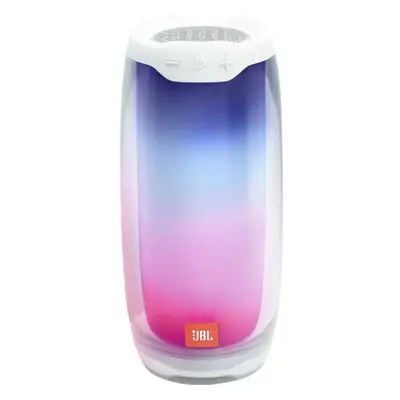 Boxa portabila JBL Pulse 4, 360 LED, PartyBoost, Bluetooth, Alb