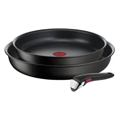 Set 3 piese Tefal Ingenio Unlimited L7638942, 24-28 cm, Maner detasabil, Invelis antiaderent, Al