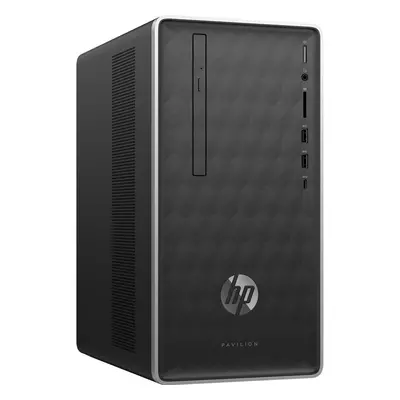 Sistem Desktop PC HP Pavilion 590-p0018nq, AMD Ryzen™ 5 2400G, 8GB DDR4, HDD 1TB + SSD 128GB, AM