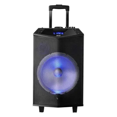 Boxa portabila troler Akai ABTS-DK15, Bluetooth, Lumini disco, Negru