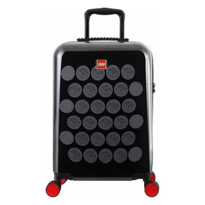 Troller 20 Inch, Material Abs, Lego Brick Dots - Negru Cu Puncte Gri