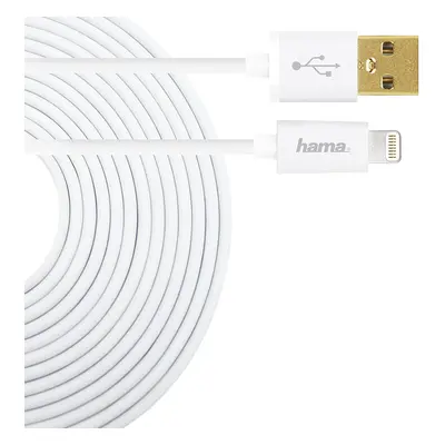 Cablu de date Hama U6108963 USB, Lightning pentru Apple iPhone, Alb